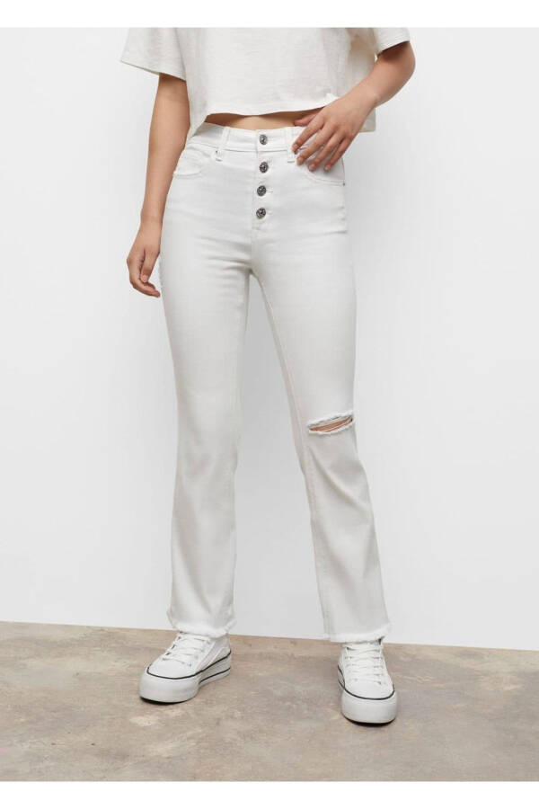Flared Jean Pants - 5