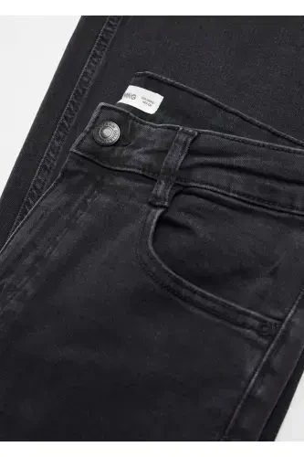 Flared jean pants-Black denim - 7