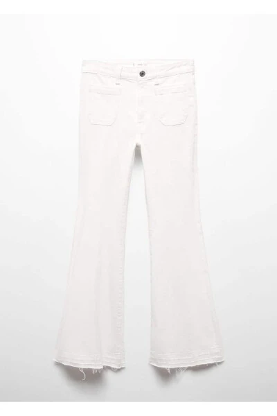 Flared jeans with cargo pockets - 2
