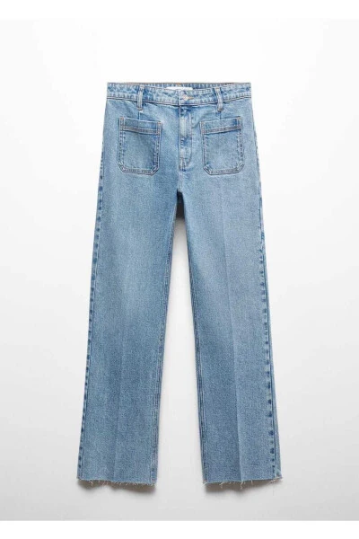 Flared jeans with pockets - 3