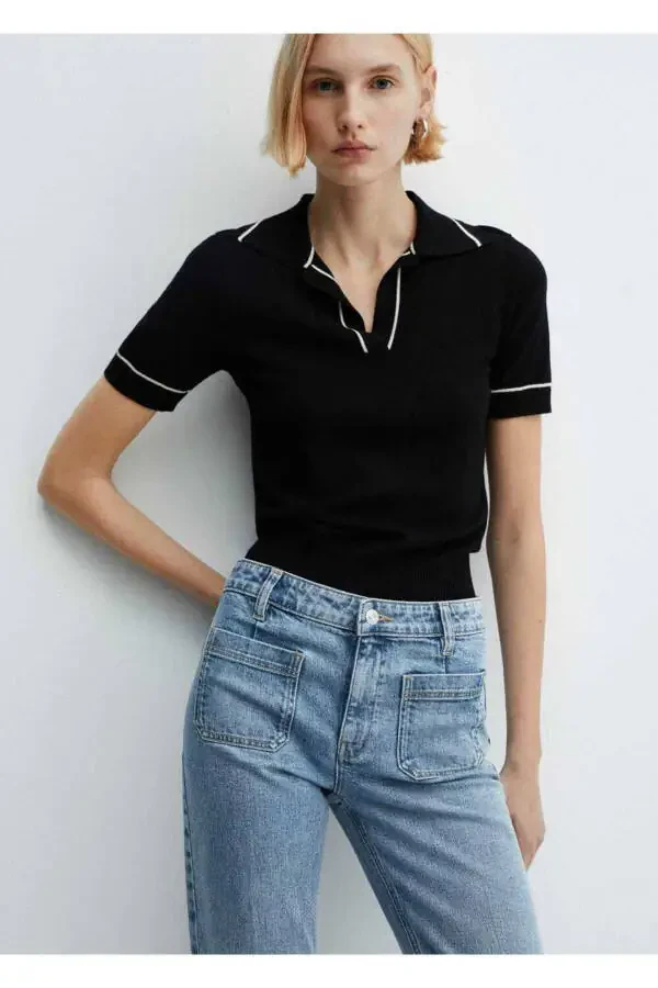 Flared jeans with pockets - 5