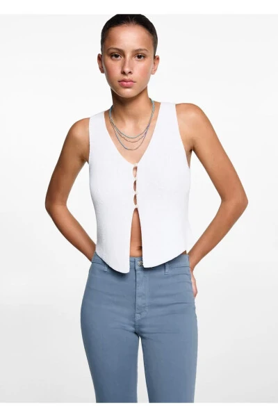 Flared Jeans with Rips - MANGO TEEN