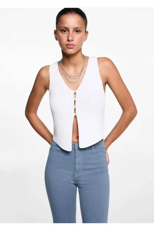 Flared Jeans with Rips - 1