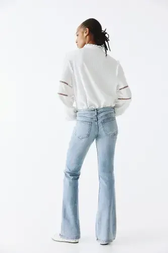 Flared Low Jeans - 4