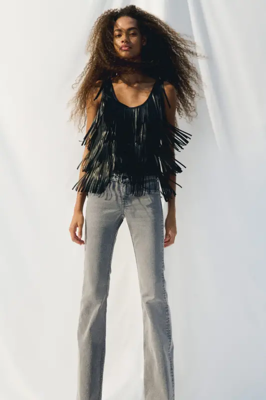 Flared Low Jeans - Kot grisi - H&M