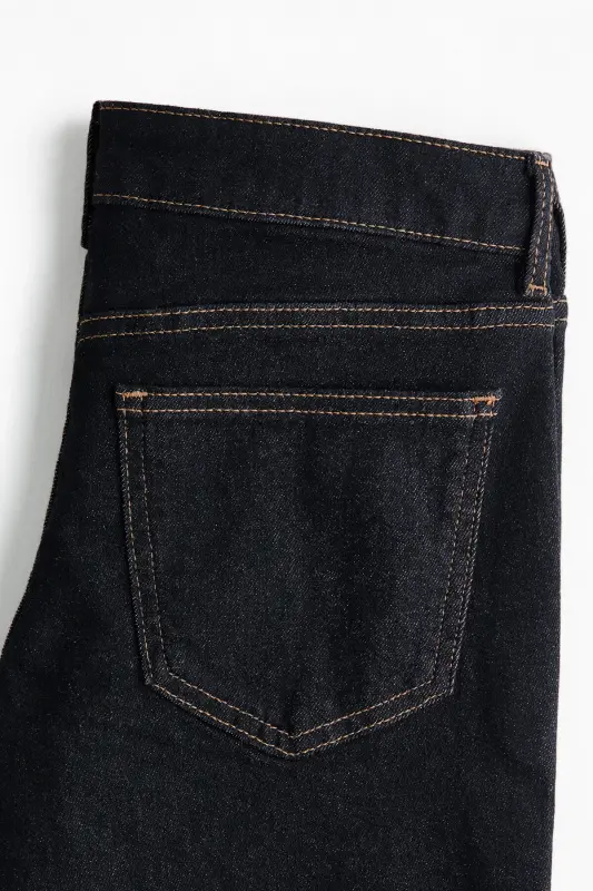 Flared Low Jeans - Kot siyahı - 6