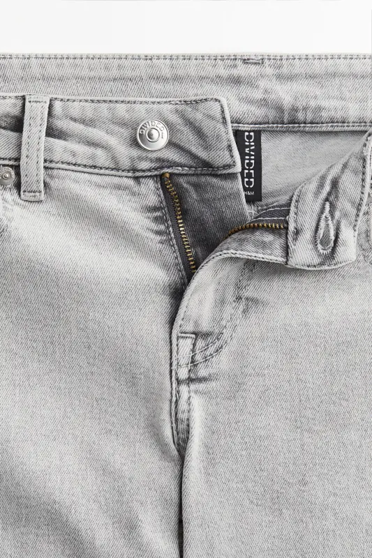 Flared Low Jeans-Light gray - 2