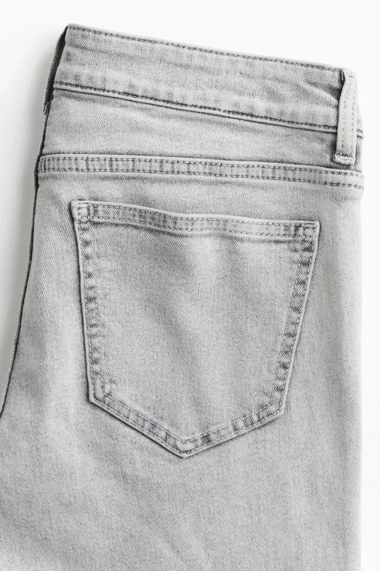 Flared Low Jeans-Light gray - 3