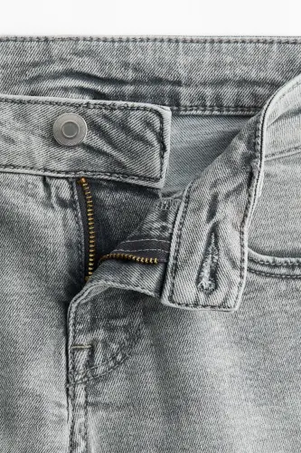 Flared Low Jeans-Soluk gri - 7