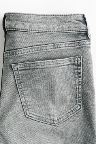 Flared Low Jeans-Soluk gri - 6