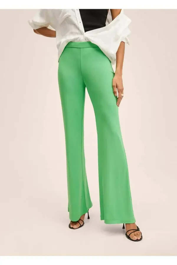 Flared Palazzo Pants - 1
