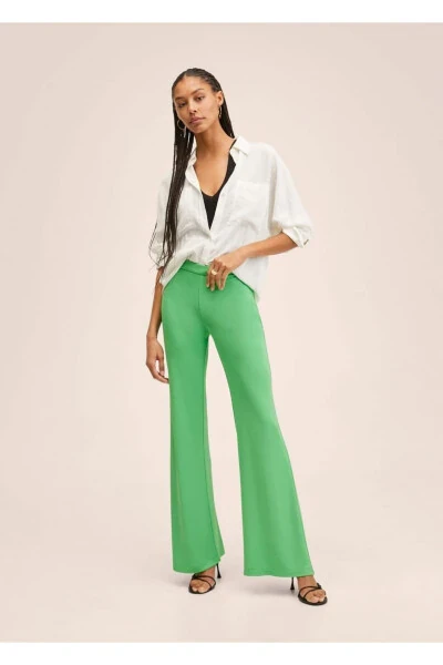 Flared Palazzo Pants - 2