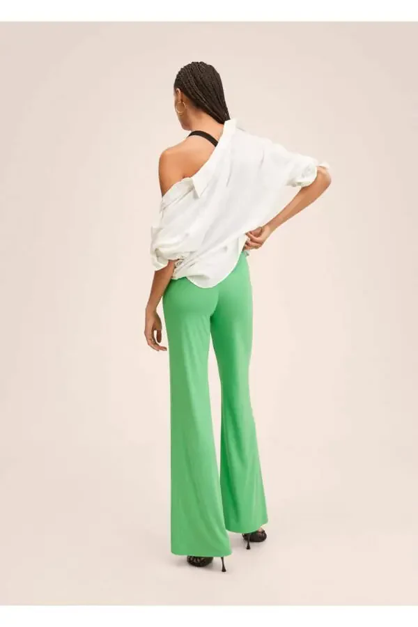 Flared Palazzo Pants - 4