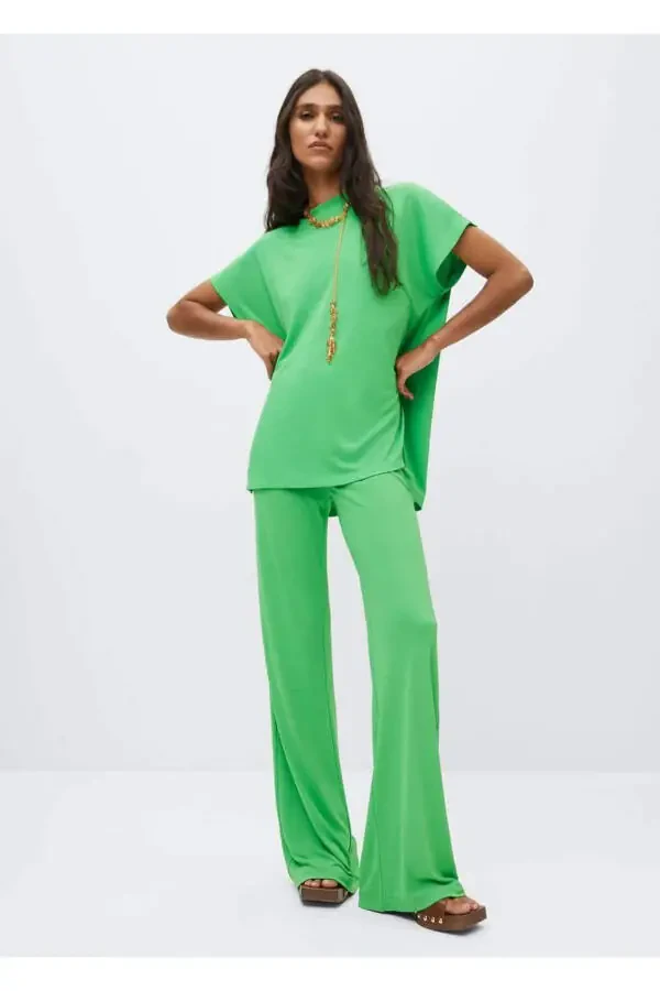 Flared Palazzo Pants - 5