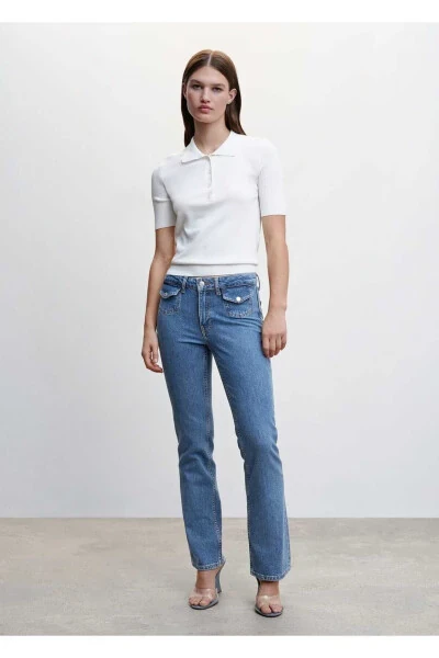 Flared Pocket Jean Pants - MANGO (1)