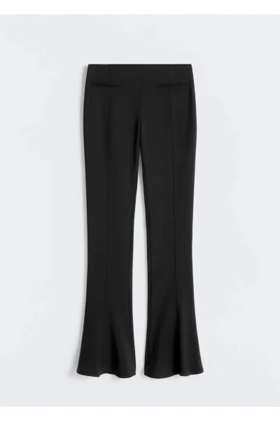 Flared Wool Pants - 3