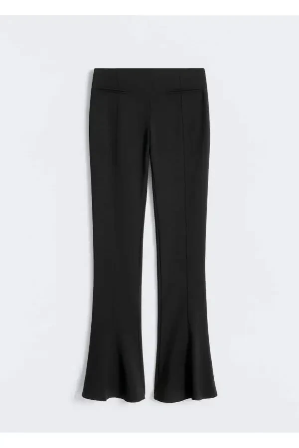 Flared Wool Pants - 3