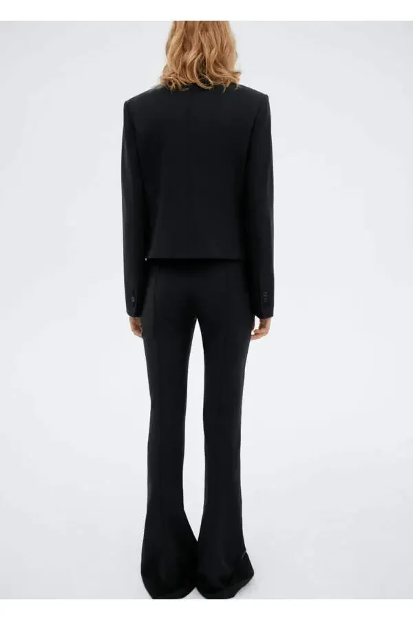 Flared Wool Pants - 4