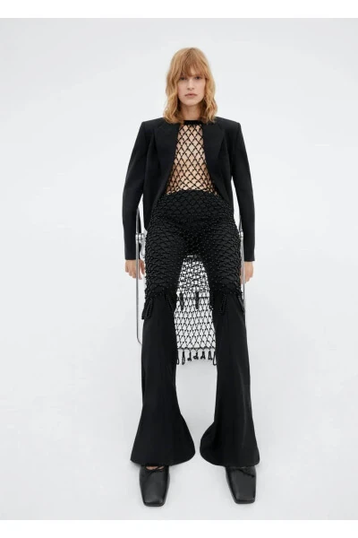 Flared Wool Pants - 6