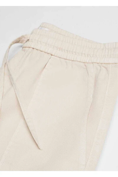 Flat Elastic Waist Jeans - 6