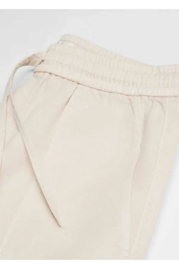 Flat Elastic Waist Jeans - 6