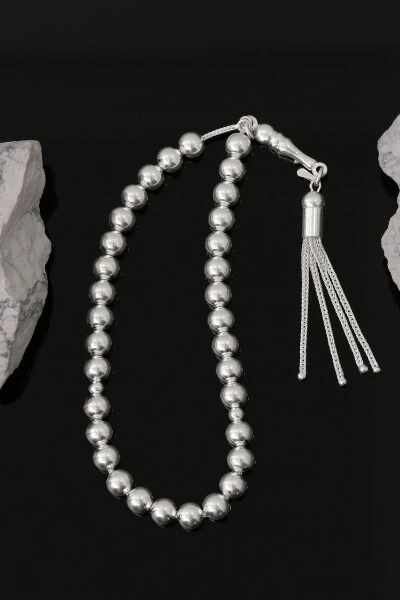 Flat Round Medium 925 Silver Tasbih VET-0091 - VENTINO SILVER (1)