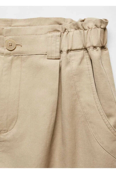 Flax cargo trousers - 5