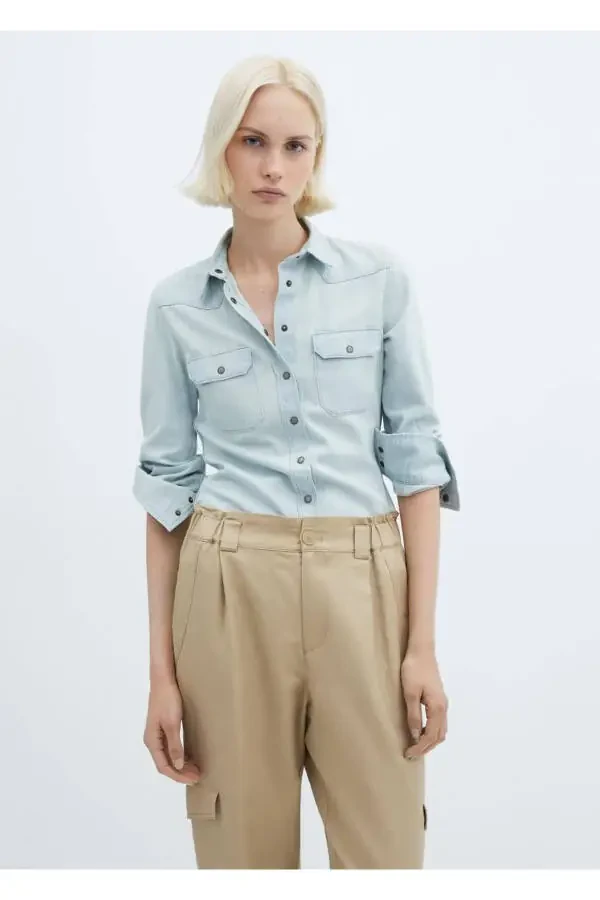 Flax cargo trousers - 6