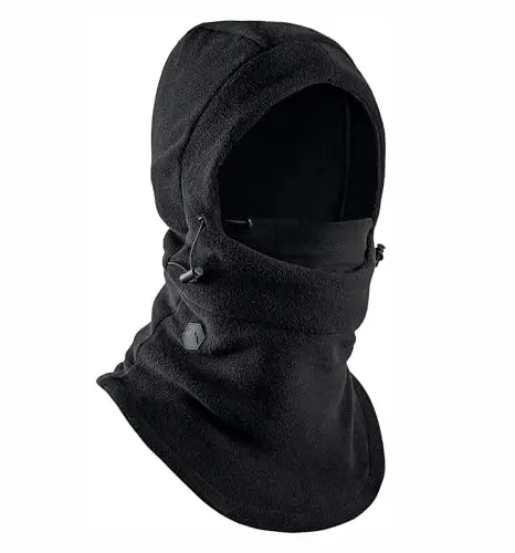 Fleece Balaclava Ski Mask - Erkaklar va ayollar uchun qishki yuz niqobi - Ekstremal sovuq ob-havo uskunalari chang'i snowboarding uchun yuz qoplamasi 
