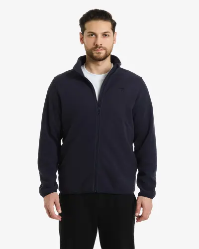 FLEECE Cardigan - DARK BLUE - 1