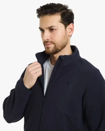 FLEECE Cardigan - DARK BLUE - 6