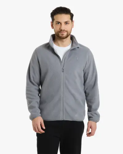 FLEECE Cardigan - GRAY 