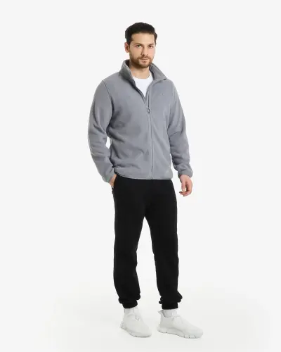 FLEECE Cardigan - GRAY - 5