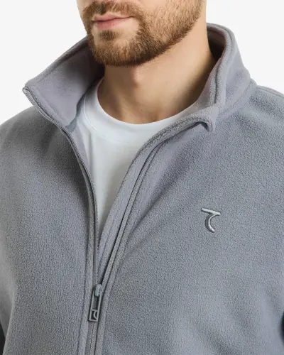 FLEECE Cardigan - GRAY - 6