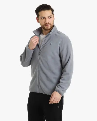 FLEECE Cardigan - GRAY - 7SABER (1)