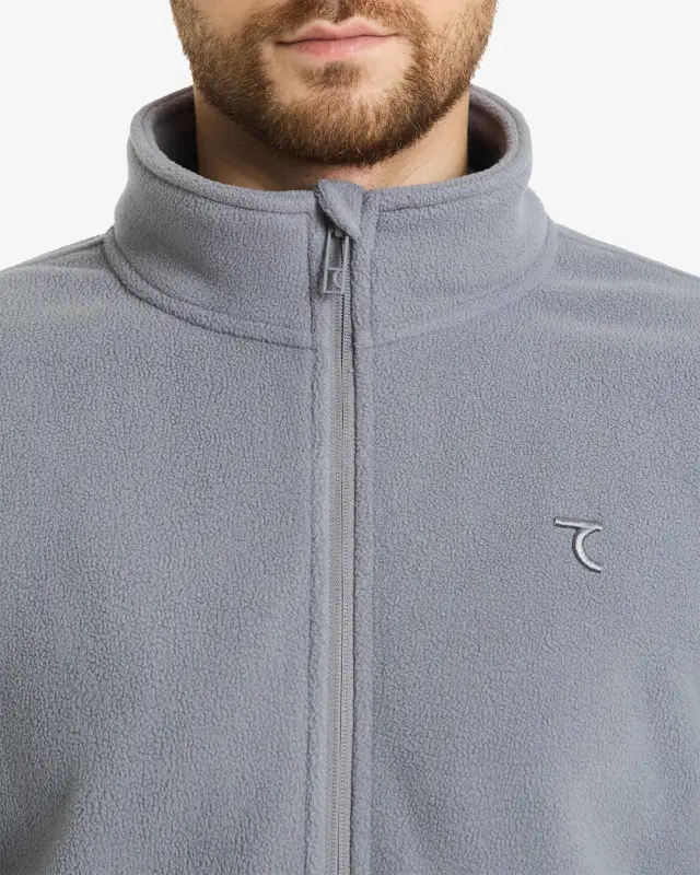 FLEECE Cardigan - GRAY - 7