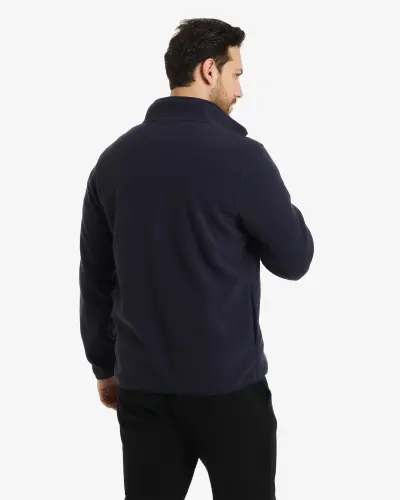 FLEECE Kardiğan - TO‘Q KO‘K - 4