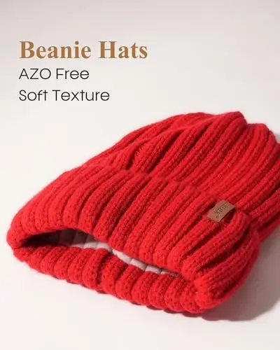 Fleece Lined Beanie Cable Knit Chunky Beanies Womens Snow Cap | Cozy Fleece Lining For -20°C, Itch-Free Comfort, Classic Chunky Cable-Knit, Great For Skiing And Cold Weather Commutes - FURTALK (1)