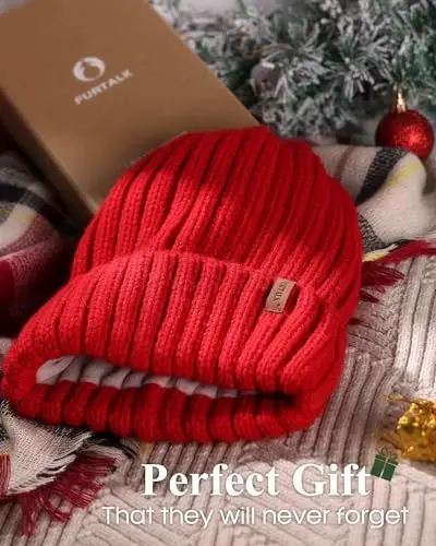 Fleece Lined Beanie Cable Knit Chunky Beanies Womens Snow Cap | Cozy Fleece Lining For -20°C, Itch-Free Comfort, Classic Chunky Cable-Knit, Great For Skiing And Cold Weather Commutes - 6