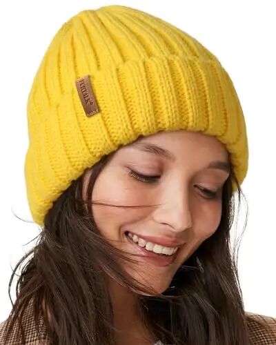 Fleece Lined Beanie Cable Knit Chunky Beanies Womens Snow Cap | Cozy Fleece Lining For -20°C, Itch-Free Comfort, Classic Chunky Cable-Knit, Great For Skiing And Cold Weather Commutes - FURTALK
