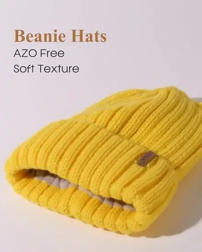Fleece Lined Beanie Cable Knit Chunky Beanies Womens Snow Cap | Cozy Fleece Lining For -20°C, Itch-Free Comfort, Classic Chunky Cable-Knit, Great For Skiing And Cold Weather Commutes - 2