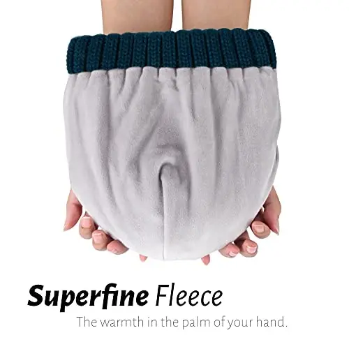 Fleece Lined Beanie Cable Knit Chunky Beanies Womens Snow Cap | Cozy Fleece Lining For -20°C, Itch-Free Comfort, Classic Chunky Cable-Knit, Great For Skiing And Cold Weather Commutes - 3
