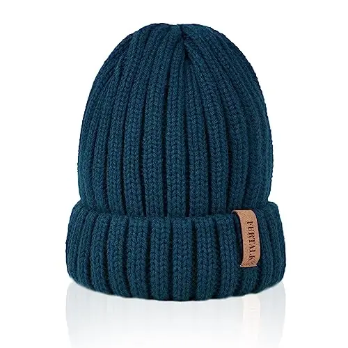 Fleece Lined Beanie Cable Knit Chunky Beanies Womens Snow Cap | Cozy Fleece Lining For -20°C, Itch-Free Comfort, Classic Chunky Cable-Knit, Great For Skiing And Cold Weather Commutes - 5