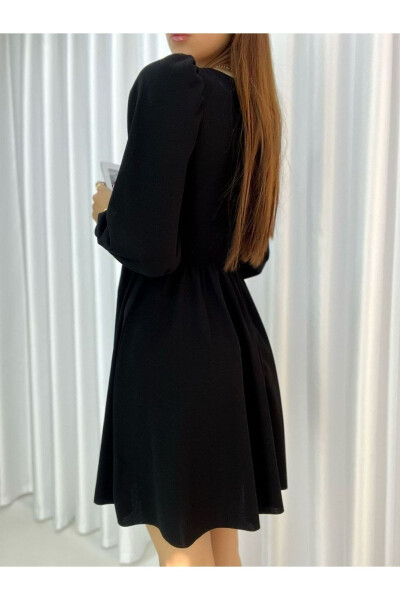 Flexible Fabric V-neck Skirt Bell-Shaped Long-sleeved Abaya - SECRET PASSION LINGERIE (1)