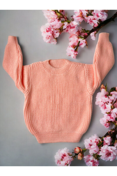 Flexible Knit Sweater Bike Neck Oversize Unisex Baby Child 1-5 Years - 1