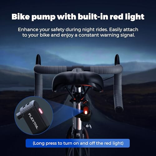 FLEXTAILGEAR Kichik Velosiped Nasosi 100PSI Shina Nasosi Velosiped Shishiruvchi Elektr Havo Nasosi Tip-C Qayta Zaryadlanadigan Batareya Ko'chma Ultra Mini Nasosi Shrader va Presta Klapanlari bilan Velosiped MTB Yo'l Tog' Velosipedi Uchun - 9