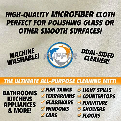 Flipper FLIP-MITT 2 in 1 Dual-Sided Terry Cloth and Microfiber All-Purpose Cleaning Mitt - 2 Pack - 5