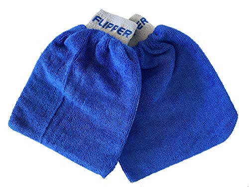 Flipper FLIP-MITT 2 in 1 Dual-Sided Terry Cloth and Microfiber All-Purpose Cleaning Mitt - 2 Pack - 6