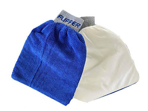 Flipper FLIP-MITT 2 in 1 Dual-Sided Terry Cloth and Microfiber All-Purpose Cleaning Mitt - 2 Pack - 1