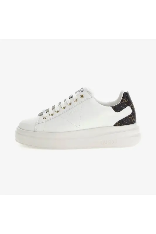 FLJELBFAL12-WHBRO Elbina Deri Sneaker Ayakkabı - Beyazwhite - 1